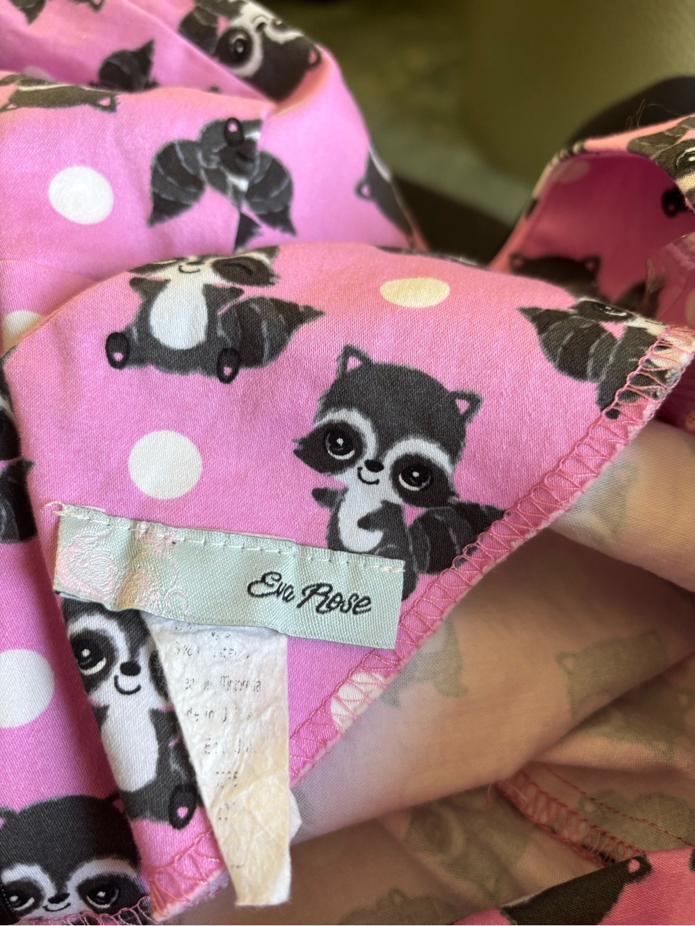 EVA ROSE Pink Raccoon Print Dress - Picture 4 of 8